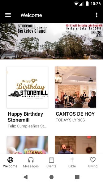 Run android online APK STONEMILL CHURCH ATLANTA from MyAndroid or emulate STONEMILL CHURCH ATLANTA using MyAndroid Run android online APK STONEMILL CHURCH ATLANTA from MyAndroid or emulate STONEMILL CHURCH ATLANTA using MyAndroid