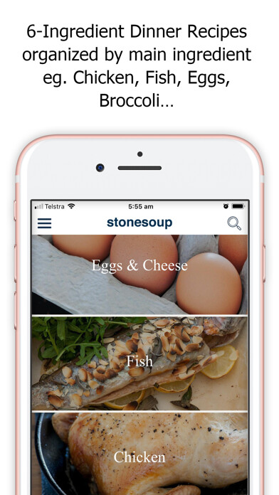 Emulate iPhone app Stonesoup: 6-Ingredient Dinner using MyAndroid Emulate iPhone app Stonesoup: 6-Ingredient Dinner using MyAndroid