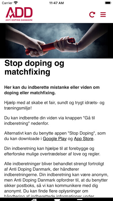 Emulate iPhone app Stop Doping using MyAndroid