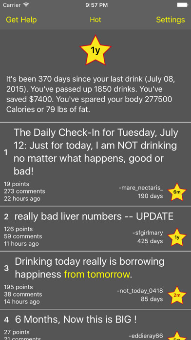 Emulate iPhone app Stop Drinking Today using MyAndroid Emulate iPhone app Stop Drinking Today using MyAndroid