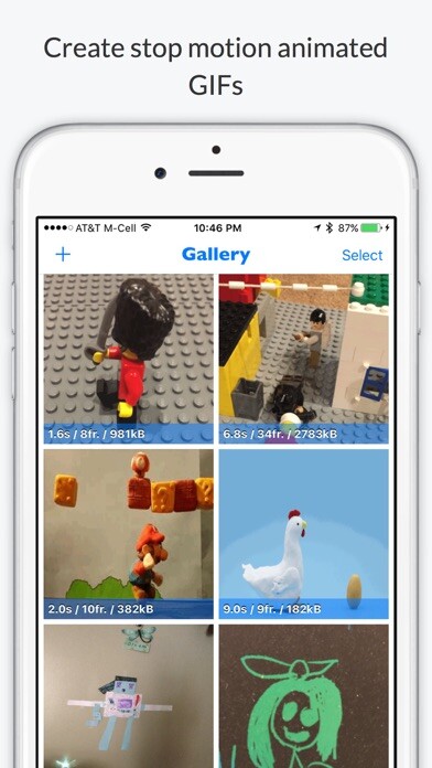 Emulate iPhone app StopMotionGIF - Animated GIF using MyAndroid Emulate iPhone app StopMotionGIF - Animated GIF using MyAndroid