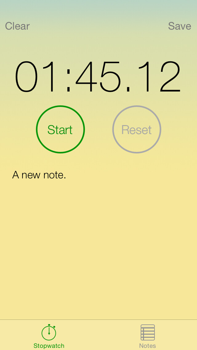 Emulate iPhone app Stop & Note using MyAndroid