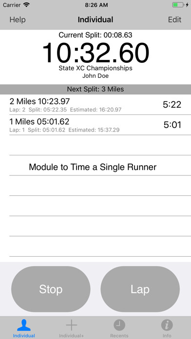 Emulate iPhone app StopWatch for Cross Country using MyAndroid Emulate iPhone app StopWatch for Cross Country using MyAndroid