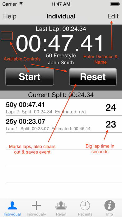 Emulate iPhone app StopWatch For Swimming using MyAndroid Emulate iPhone app StopWatch For Swimming using MyAndroid