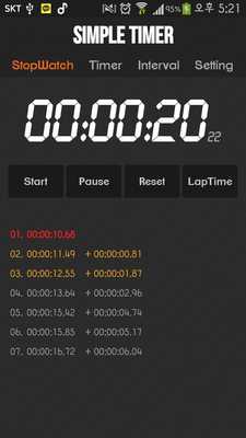 Emulate Android APK Stopwatch Interval Timer Emulate Android APK Stopwatch Interval Timer