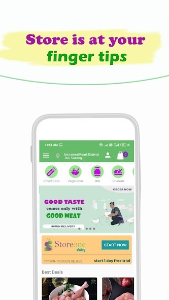 Run android online APK StoreOne - Farm Fresh Meat, Vegetables, Dairy. from MyAndroid or emulate StoreOne - Farm Fresh Meat, Vegetables, Dairy. using MyAndroid