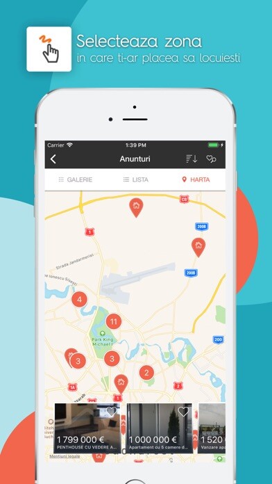 Emulate iPhone app Storia - Anunturi Imobiliare using MyAndroid