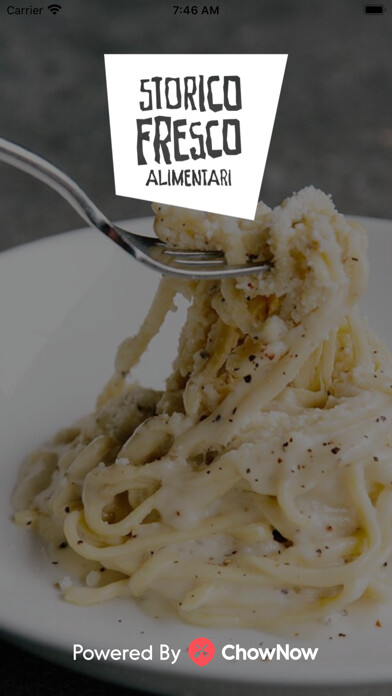 Emulate iPhone app Storico Fresco Alimentari using MyAndroid