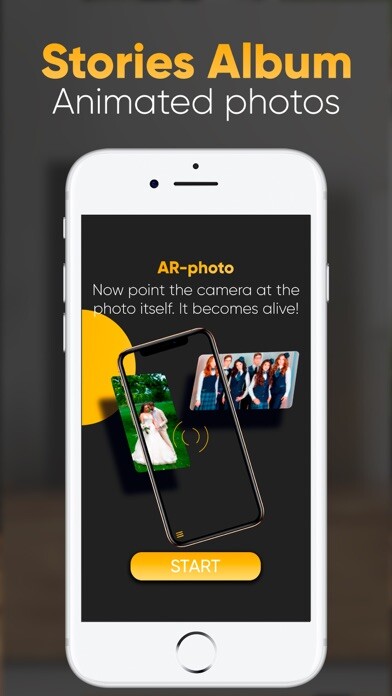 Emulate iPhone app Stories Album — AR photo using MyAndroid