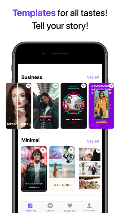 Emulate iPhone app Stories Editor for Instagram using MyAndroid