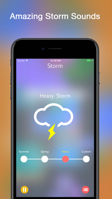 Emulate iPhone app Storm Rain Sounds using MyAndroid Emulate iPhone app Storm Rain Sounds using MyAndroid