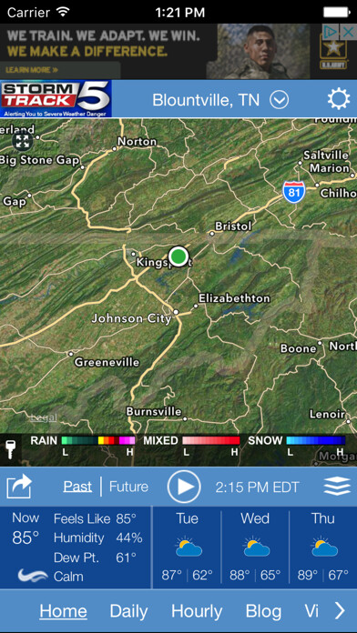 Run android online APK StormTrack 5 from MyAndroid or emulate StormTrack 5 using MyAndroid