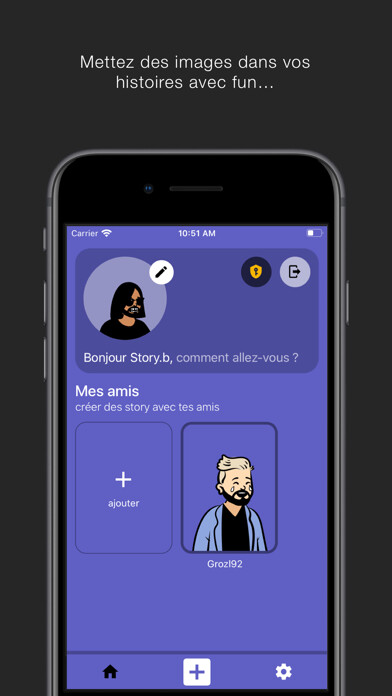 Emulate iPhone app storybook - avatar & story using MyAndroid Emulate iPhone app storybook - avatar & story using MyAndroid