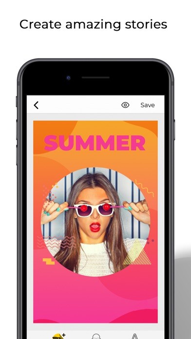 Emulate iPhone app Story Creator Highlights Maker using MyAndroid