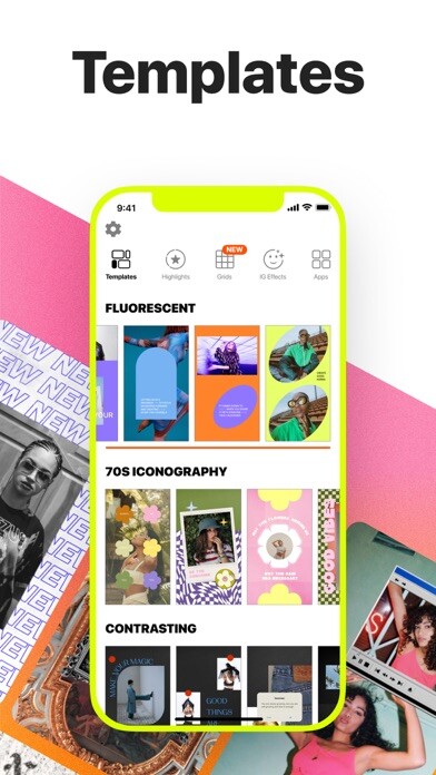 Emulate iPhone app Story Editor & Reels Template using MyAndroid