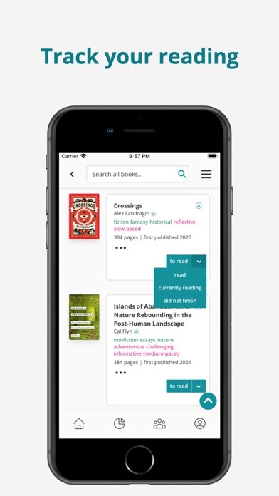 Emulate iPhone app StoryGraph: Reading Tracker using MyAndroid Emulate iPhone app StoryGraph: Reading Tracker using MyAndroid