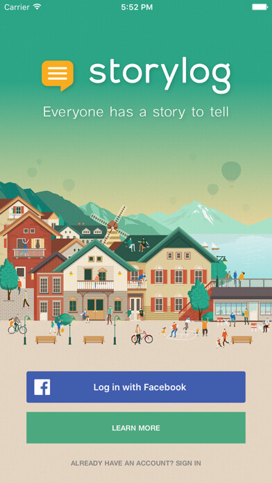 Emulate iPhone app Storylog using MyAndroid