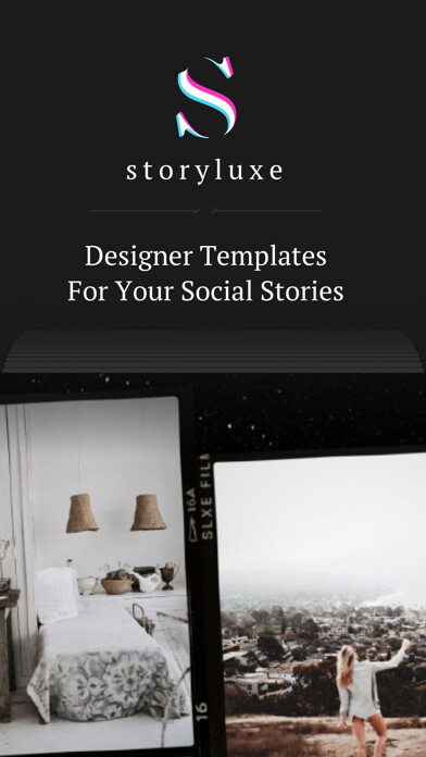 Emulate iPhone app Storyluxe: Templates & Filters using MyAndroid