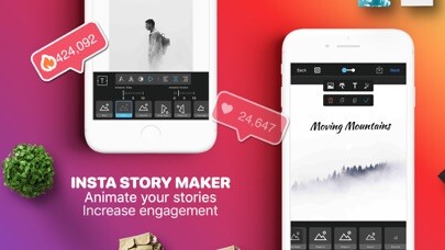 Emulate iPhone app Story Studio & Ad Maker using MyAndroid