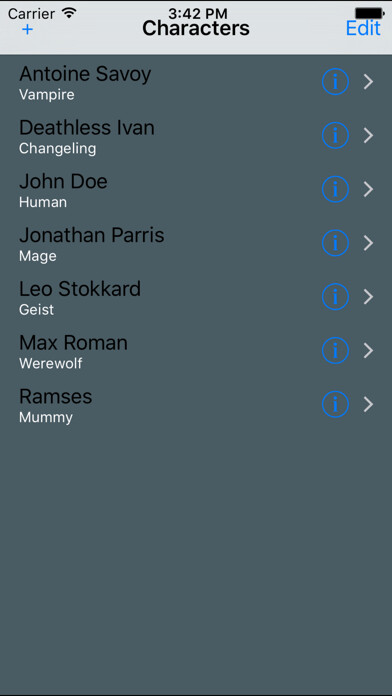Emulate iPhone app Story Telling Character Sheet using MyAndroid Emulate iPhone app Story Telling Character Sheet using MyAndroid