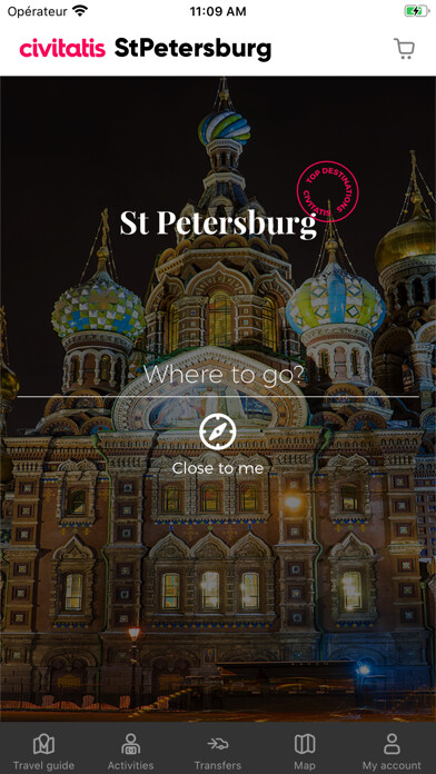 Emulate iPhone app St Petersburg Guide Civitatis using MyAndroid