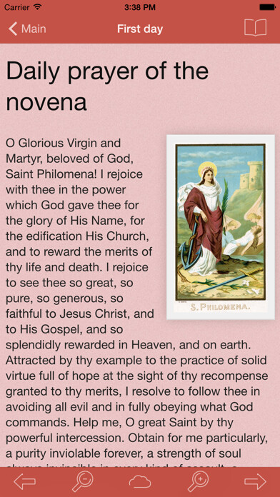 Emulate iPhone app St. Philomena: Dear Little Saint, Virgin Martyr, the Wonder-Worker using MyAndroid