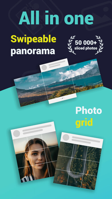 Emulate iPhone app STP Swipeable panorama & grid using MyAndroid