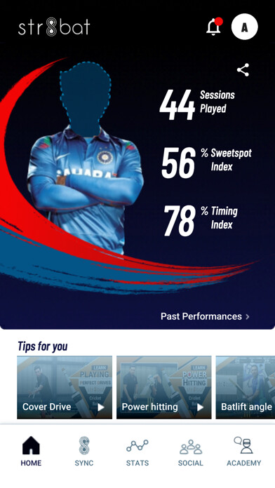 Emulate iPhone app str8bat Cricket using MyAndroid