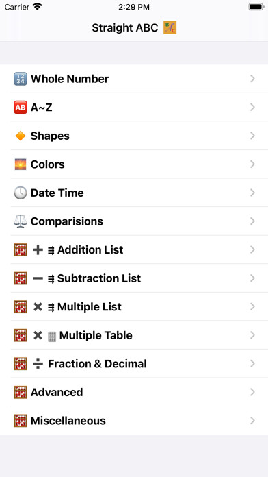 Emulate iPhone app Straight ABC using MyAndroid
