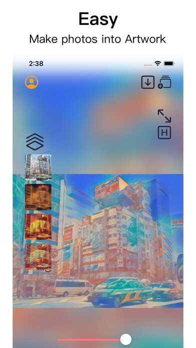 Emulate iPhone app StrangeCat:Artwork Maker using MyAndroid