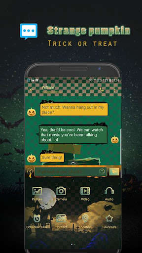 Run android online APK Strange Pumpkin for Handcent Next SMS from MyAndroid or emulate Strange Pumpkin for Handcent Next SMS using MyAndroid