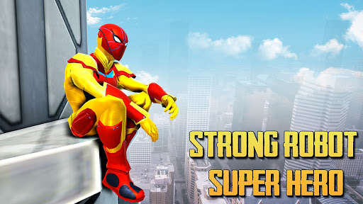 Run android online APK Strange Robot Superhero: 3D Robot Spider battle from MyAndroid or emulate Strange Robot Superhero: 3D Robot Spider battle using MyAndroid