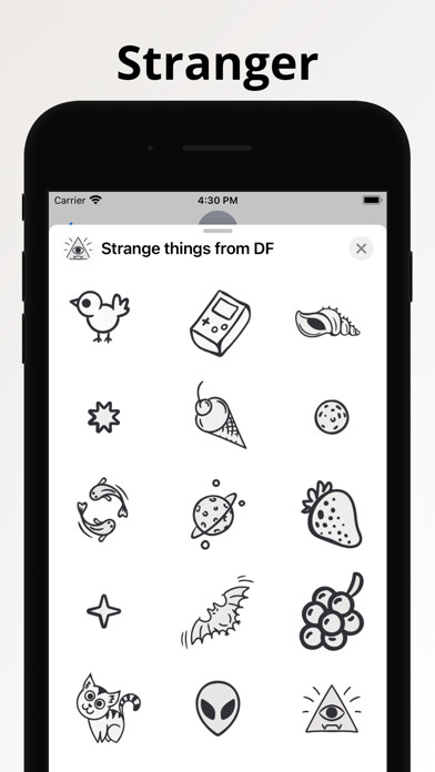 Emulate iPhone app Strange things stickers emoji using MyAndroid Emulate iPhone app Strange things stickers emoji using MyAndroid