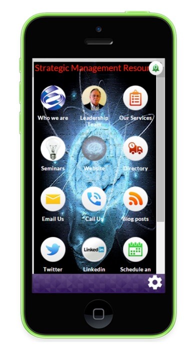 Emulate iPhone app Strategic Management Resource Associates using MyAndroid