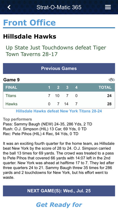 Emulate iPhone app Strat-O-Matic Football 365 using MyAndroid Emulate iPhone app Strat-O-Matic Football 365 using MyAndroid