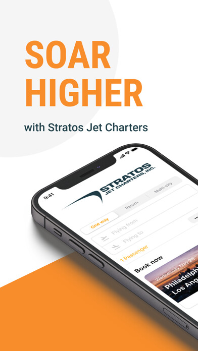 Emulate iPhone app Stratos Jet Charters, Inc. using MyAndroid