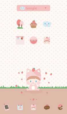 Emulate Android APK strawberry cat dodol theme Emulate Android APK strawberry cat dodol theme