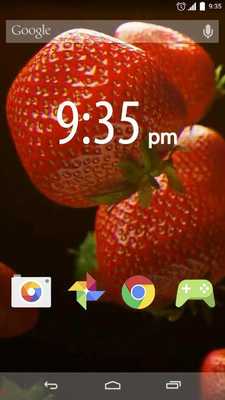 Emulate Android APK Strawberry Fall Live Wallpaper
