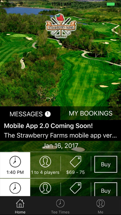 Emulate iPhone app Strawberry Farms Tee Times using MyAndroid Emulate iPhone app Strawberry Farms Tee Times using MyAndroid