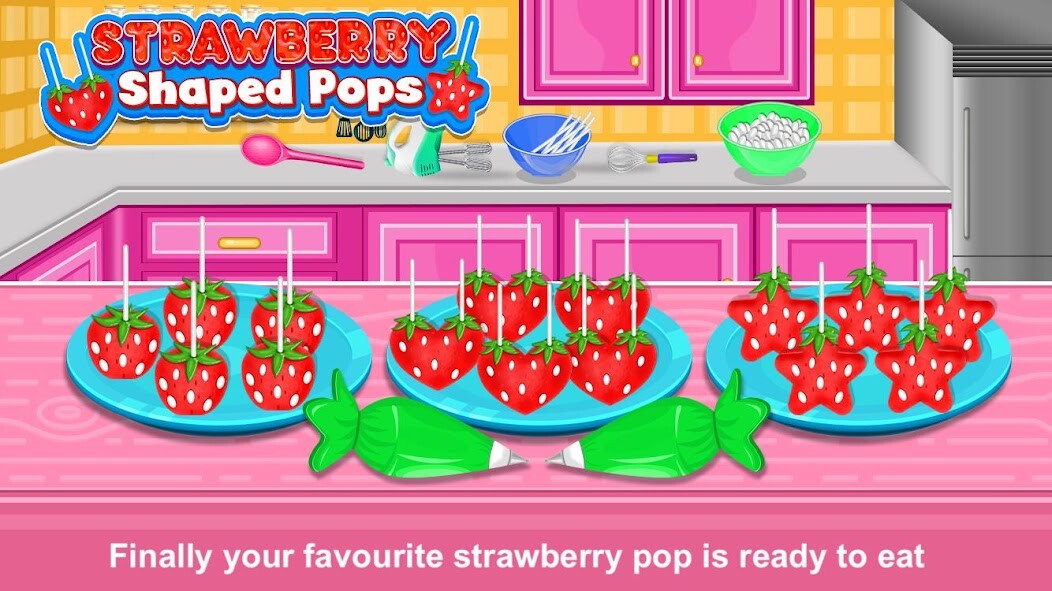 Emulate iPhone app Strawberry Pops Cooking Games using MyAndroid