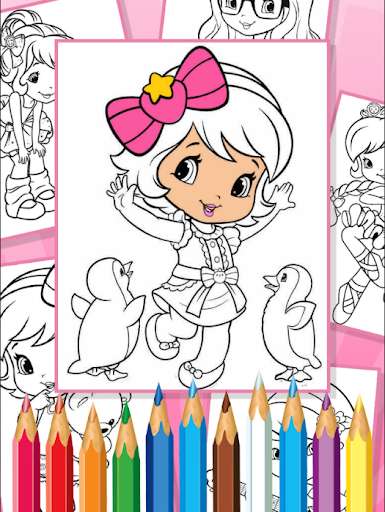 Emulate Android APK Strawberry Princess Girl Coloring Book