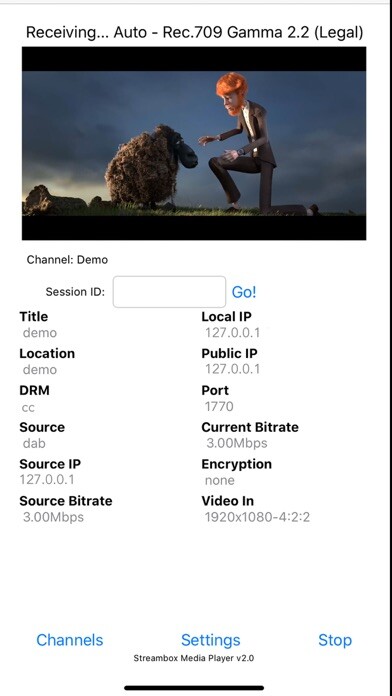 Emulate iPhone app Streambox Media Player using MyAndroid