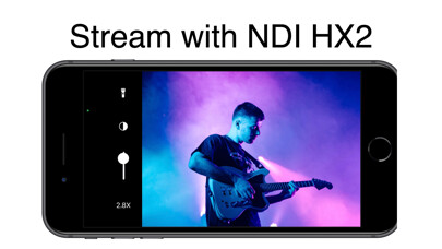 Emulate iPhone app Stream Camera for NDI HX using MyAndroid