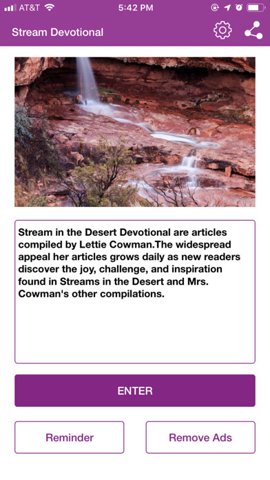 Emulate iPhone app Stream in Desert Devotional using MyAndroid