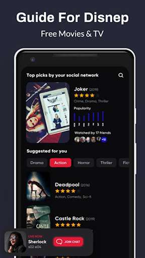 Run android online APK Streaming Guide Dinsay Movie Plus Tips from MyAndroid or emulate Streaming Guide Dinsay Movie Plus Tips using MyAndroid