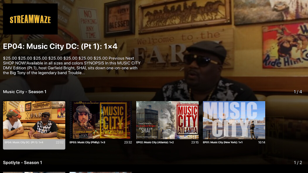 Run android online APK Streamwaze from MyAndroid or emulate Streamwaze using MyAndroid