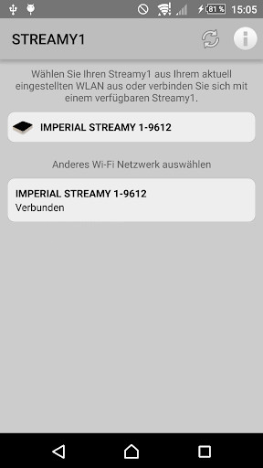 Run android online APK Streamy1 Configurator from MyAndroid or emulate Streamy1 Configurator using MyAndroid