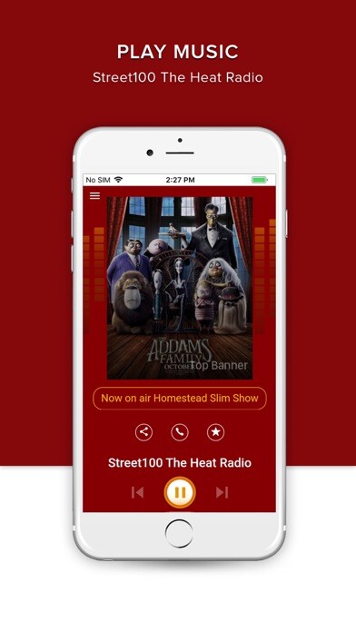 Emulate iPhone app Street100 the Heat Radio using MyAndroid