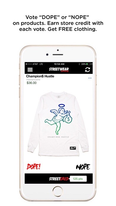 Emulate iPhone app Street Cred-StreetwearOfficial using MyAndroid