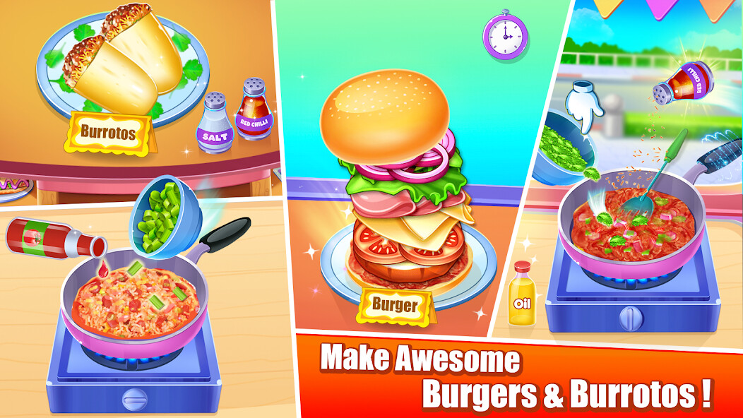 Run android online APK Street food cooking game from MyAndroid or emulate Street food cooking game using MyAndroid
